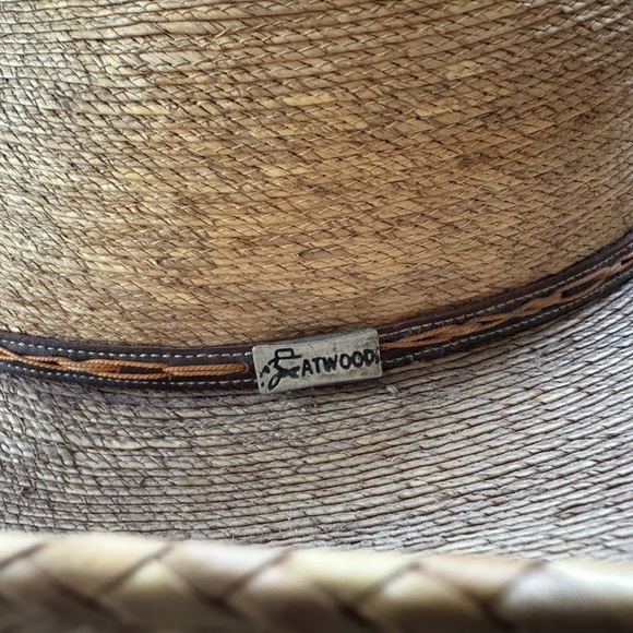 Atwood long oval vintage straw hat - Picture 5 of 9